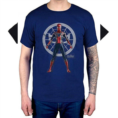 

Avengers Infinity War Spider Character T-Shirt DC Comics Navy