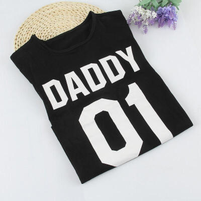 

DADDY DADDYS GIRL Father Daughter T shirt Top Family Matching Tee Clothes NM