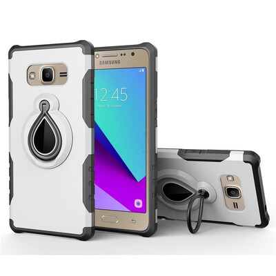 

Fivice Samsung Galaxy J2 primeG530 Case TPU Water Drop Ring Stand Car Power Magnetic Drop-proof Phone Case