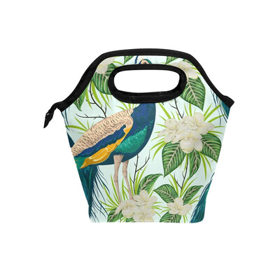 

Lunch Bag Tote Bag Peacock Travel Picnic Organizer Lunch Holder Handbags Lunch Bag Box for Office