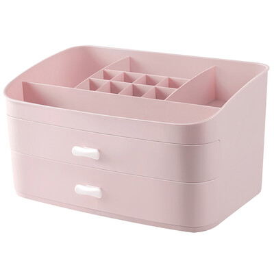 

40000 km cosmetic storage box multi-layer drawer skin care products rack dressing table jewelry dust-proof finishing box storage box SWJ3002 pink