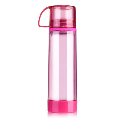 

Jingdong supermarket] green beads lvzhu 400ml creative glass liner plastic shell double anti-hot portable cup PB1302 mysterious black