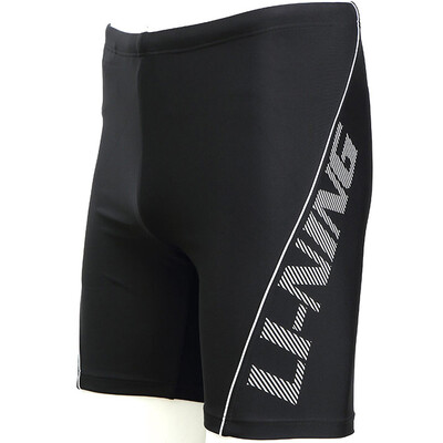 

Li Ning LI-NING swimsuits men's knees and knees five hot springs swimming trunks comfortable fitness swimming trousers leisure men's swimsuit LSSL133 black XXL