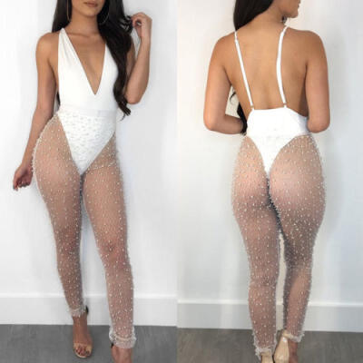 

Womens Ladies Sheer Mesh Pants Beach Bikini Cover Up Suit Trousers Swimwear New