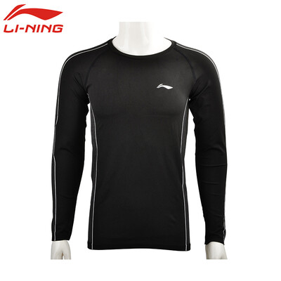 

Li Ning LI-NING Yoga clothing jacket long-sleeved tights T-shirt running fitness sportswear AUDN153-1 black 3XL code