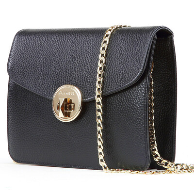 

PLOVER ladies shoulder bag head layer leather leather diagonal simple fashion handbags 71001634-6 black