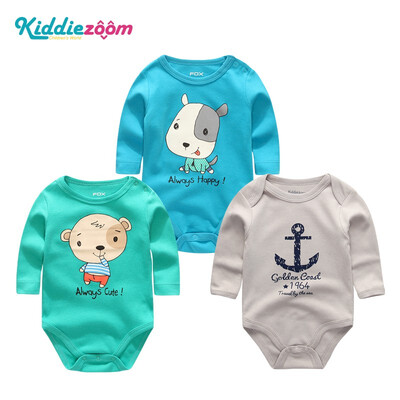 

3PCS Babywear Clothing Sets Baby Girl Clothes Newborn Cotton Bodysuits Bebe Long Sleeve Baby Boy Clothes Rompers Unicorn Active