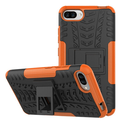 

Fivice ASUS ZenFone Max Pro M1 ZB601602KL Case TPU anti-fall tire pattern back clip bracket phone case