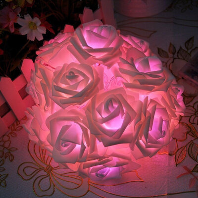 

BRELONG LED Rose String Lights Holiday party Christmas decoration lights 20LED