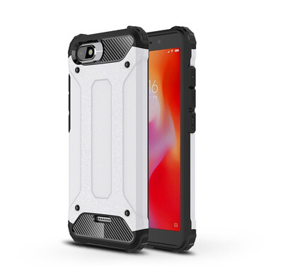 

Fivice Xiaomi Redmi 6A case Luxury Silicone Diamond Armor PC Hard Shell Phone Case