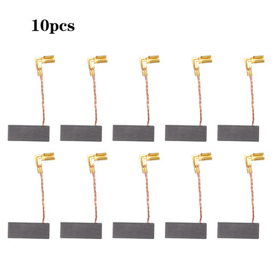 

10 PCs Mini Black Carbon Motor Brushes Replacement Spare Parts with 25mm Spring&Copper Core for Generic Electric Drill Mill Ma