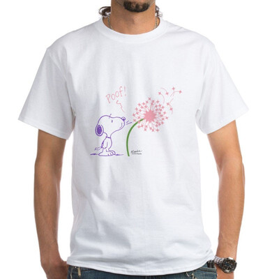 

CafePress - Snoopy Dandelion White T-Shirt - 100 Cotton T-Shirt White