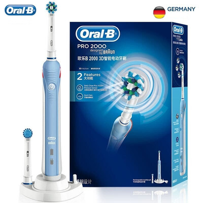 

Braun Oral-B 2000 3D Sonic Smart Electric Toothbrushbluewith 1 Replacement Brush Heads