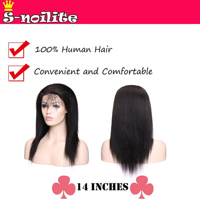

10-22 Inches Lace Front Human Hair Wigs Extensions Straight Virgin Human Hair Wigs With Hair Wigs For Women With Baby Hair