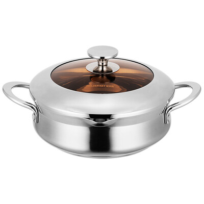 

Golden Key (GOLDEN KEY) soup hot pot 28cm stainless steel Royal Royal kitchen thicker multi-purpose pot