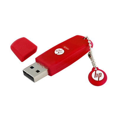 

HP 64GB USB20 U disk v188w red environmental protection rubber U disk