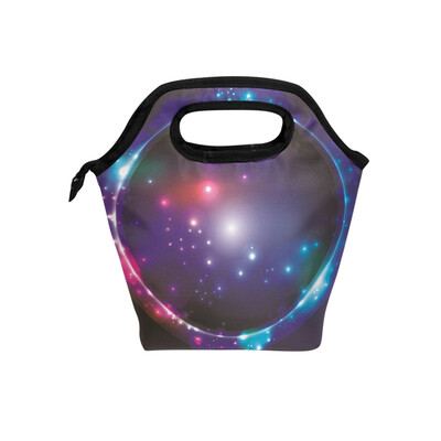 

Lunch Tote Bag Colorful Light Travel Picnic Insulated Lunch Handbags Portable Zipper Lunch Bag Box