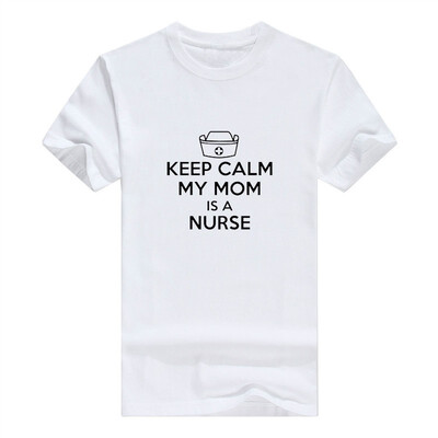 

Baby Gifts For All Keep Calm My Mom Is a Nurse Bodysuit Bib Bundle Mens t-Shirt
