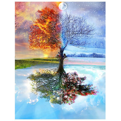 

UpperX DIY 5D Diamond Painting Seasons Tree Cross Stitch Diamond Embroidery Patterns rhinestones Diamond Mosaic