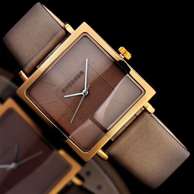 

Woman Exquisite Retro Quartz Watch Simple Square Analog Wrist Watch Lady PU Leather Band Watches