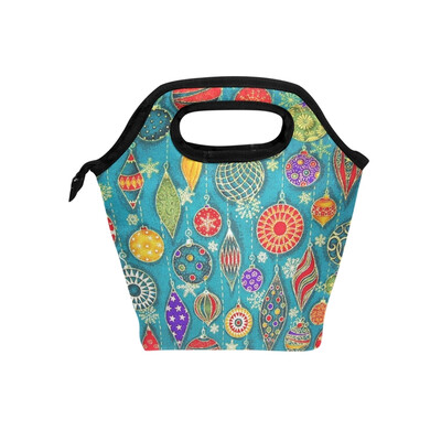 

Insulated Lunch Tote Bag Beautiful Pattern Travel Picnic Lunch Handbags Portable Zipper Lunch Bag Box