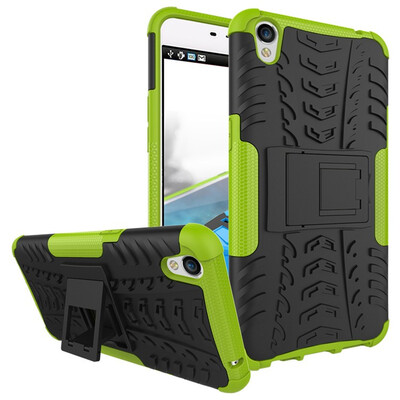 

Fivice OPPO F1 plus Case TPU anti-fall tire pattern back clip bracket phone case
