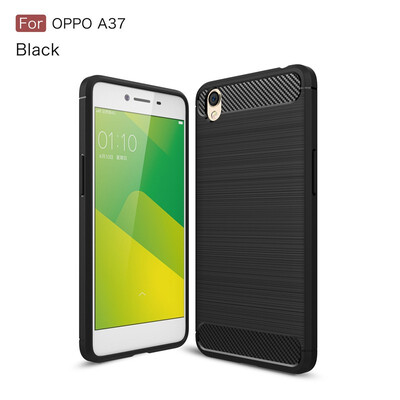 

Fivice OPPO A37 case Luxury brushed carbon fiber TPU soft shell