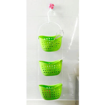 

UK Fashion Kitchen Bathroom Basket Holder Wall Storage Shelf Hanging Rack Corner