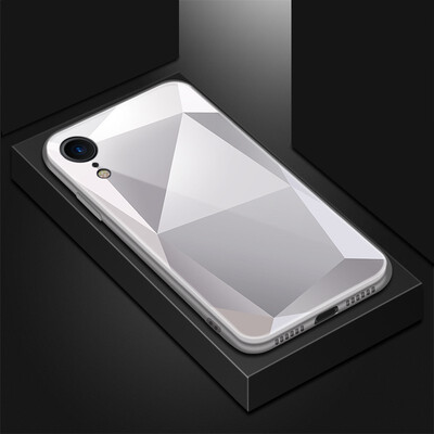 

Goowiiz Phone Case For Iphone XR Luxury Optically square glass TPUPC Full Protective cover
