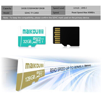 

MaiKou High Speed TF Card Micro SD Cards Phone Memory Card 128GB&Adapter