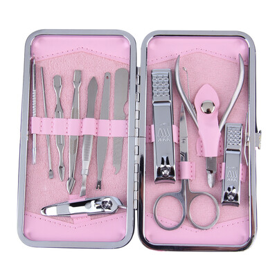 

12pcs Pedicure Manicure Set Nail Cuticle Clippers Cleaner Grooming Kit