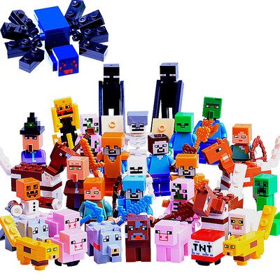 

Mi bloque de construcción de bloques de casa de bosque de DIY mundo ilumina juguetes compatibles con Legoed Minecrafted City