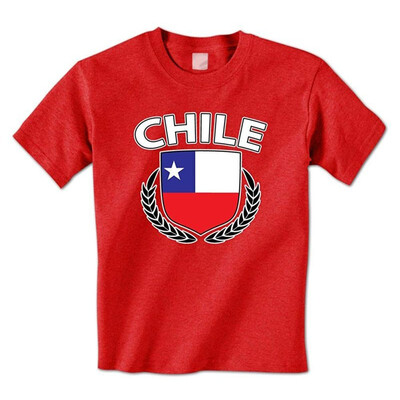 

Chile Flag Crest Olive Wreath Laurel - Chilean National Pride Mens T-Shirt