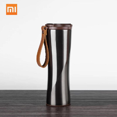 

Xiaomi -U45W 430ML Vacuum Flask LED Temperature Sensor with Genuine Leather String 304 FDA Stainless Steel