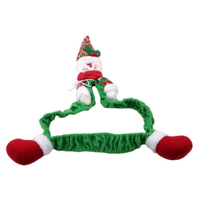

Santa Claus Snowman Design Notebook Computer Cover Red Green Pretty Christmas Decoration Supplies Xmas Home Office Ornaments Snowm