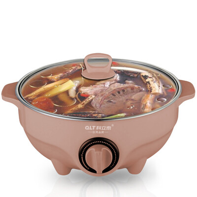 

QLT multi-function electric hot pot cooking pot electric hot pot electric cup student dormitory electric cooker QLT-6035 brown