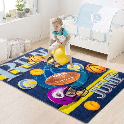 

Li home cartoon comfortable and durable living room bedroom non-slip carpet 3D blanket fans 120 * 170cm