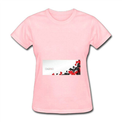 

JDhfrk Womens Hope Cards Bridge Spade Heart Club Miracle Casino T Shirts Pink