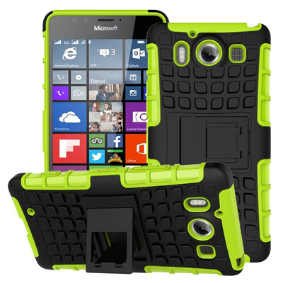 

Fivice Nokia Lumia 950 Case TPU anti-fall tire pattern back clip bracket phone case