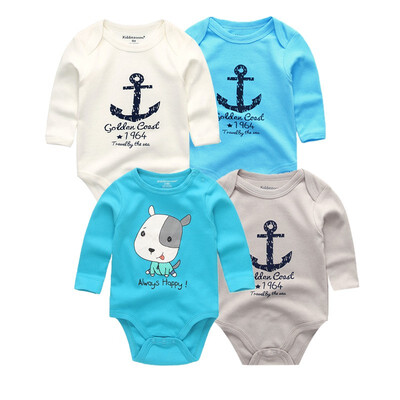 

4PCS Newborn Babywear Clothing Sets Baby Girl Clothes Cotton Rompers One-Pieces Baby Boy Clothes For Babies Bodysuits Unicorn