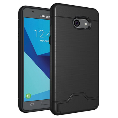 

Fivice Samsung J5 2017 Case TPU all-inclusive anti-drop brushed card with bracket mobile phone case