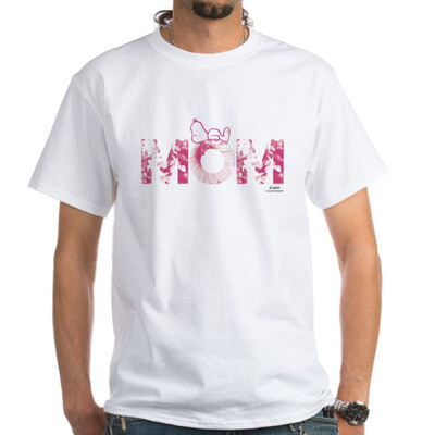 

CafePress - Snoopy Mom White T-Shirt - 100 Cotton T-Shirt White