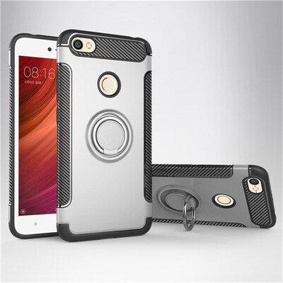 

Fivice Xiaomi Redmi note 5A pro case PC metal ring shell magnetic car bracket TPU phone case