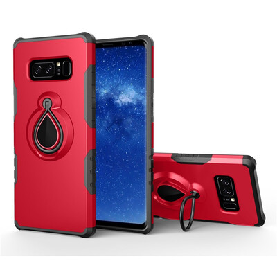 

Fivice Samsung Galaxy NOTE8 Case TPU Water Drop Ring Stand Car Power Magnetic Drop-proof Phone Case