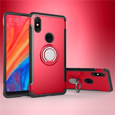 

Fivice Xiaomi Mi Mix 2S case PC metal ring shell magnetic car bracket TPU phone case