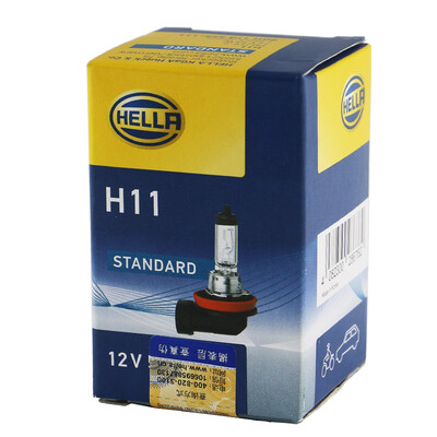 

HELLA car bulb headlight bulb high beam low beam halogen lamp long-lasting long-lasting H11 single pack