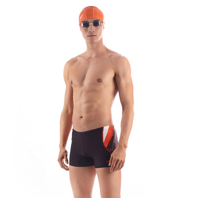 

Speed ​​ratio of the speedo swim trumpet men's angle fashion paragraph anti-chlorine 10 speed dry swimming trousers men hot spring sexy high elastic Lycra black 41212299 36 yards