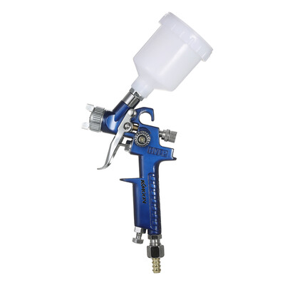 

KKmoon 10mm Mini HVLP Air Spray Gun Airbrush Kit Touch Up Paint Sprayer Gravity Feed Air Brush Set Auto Car Painting for Spot Rep