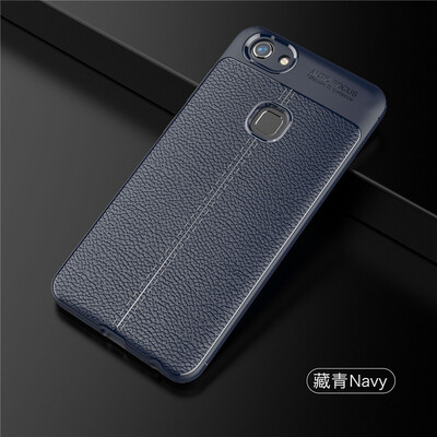 

Fivice Vivo V7 case Luxury leather TPU silicone anti-fall soft shell phone case