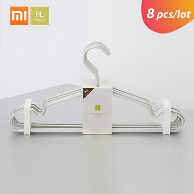 

8pcslot Xiaomi HL Metal Cloth Hangers Durable Antideformation Closet Skirt Dress Clothing Towel Storage Rack Payload 3kg